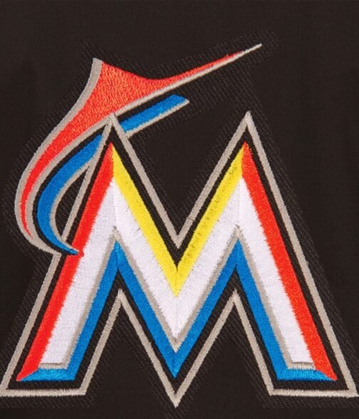 Miami Marlins Workwear Black Jacket - Image 2