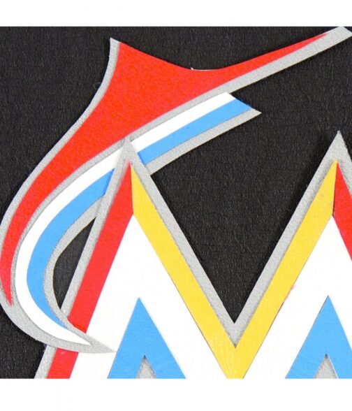 Varsity Miami Marlins Black Leather Jacket - Image 3