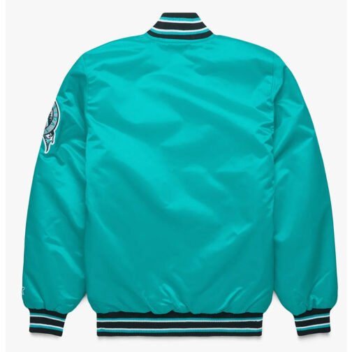 Miami Marlins Classic Teal Satin Jacket - Image 2