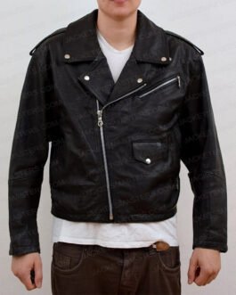 James Crockett Miami Vice Black Leather Jacket
