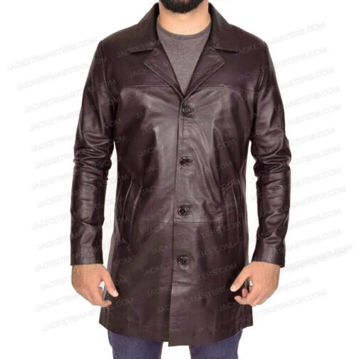 Michael Bowen Breaking Bad Black/Brown Coat - Image 3