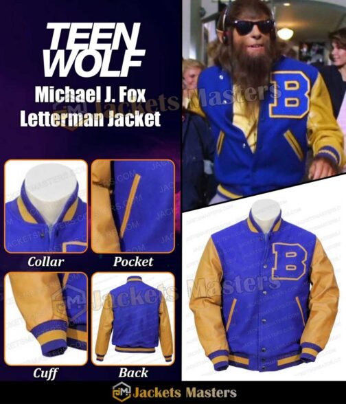 Teen Wolf Michael J. Fox Letterman Jacket - Image 15