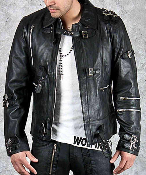 Bad Michael Jackson Black Leather Jacket - Image 8