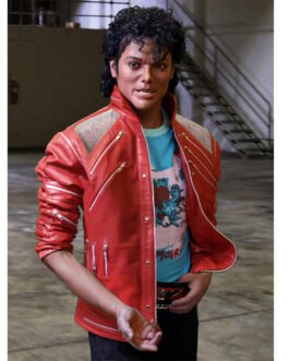 Michael Jackson Beat It Red Leather Jacket