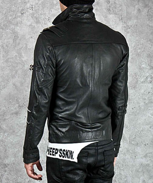 Bad Michael Jackson Black Leather Jacket - Image 9