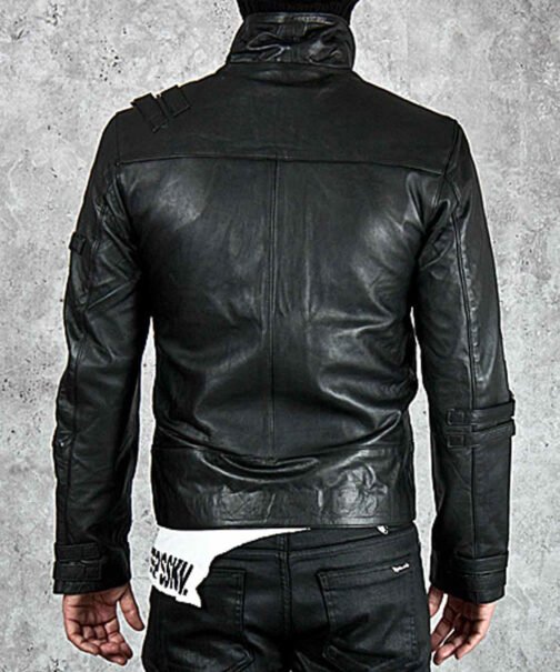 Bad Michael Jackson Black Leather Jacket - Image 3