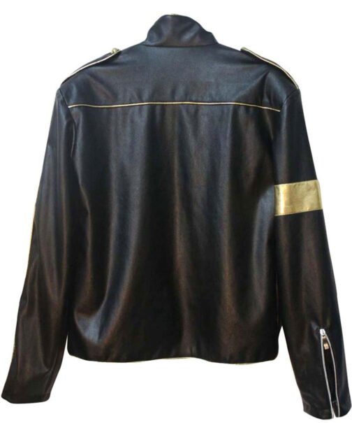 Elizabeth Taylor Michael Jackson Tribute Leather Jacket - Image 3