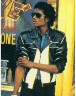 Michael Jackson Pepsi Zipper Leather Jacket