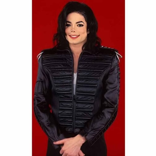 Michael Jackson Man In The Mirror Leather Jacket - Image 2