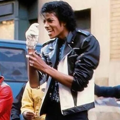Michael Jackson Pepsi Zipper Leather Jacket - Image 5
