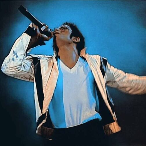 Thriller Michael Jackson White Leather Jacket - Image 9