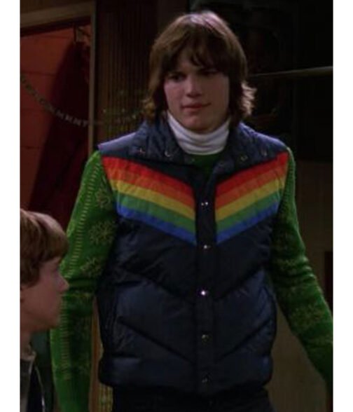 Ashton Kutcher That 70s Show Puffer Vest - Image 11