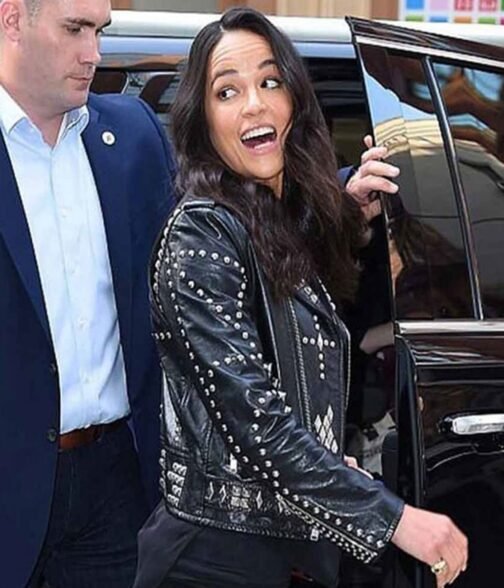 Michelle Rodriguez F9 Studded Jacket - Image 4