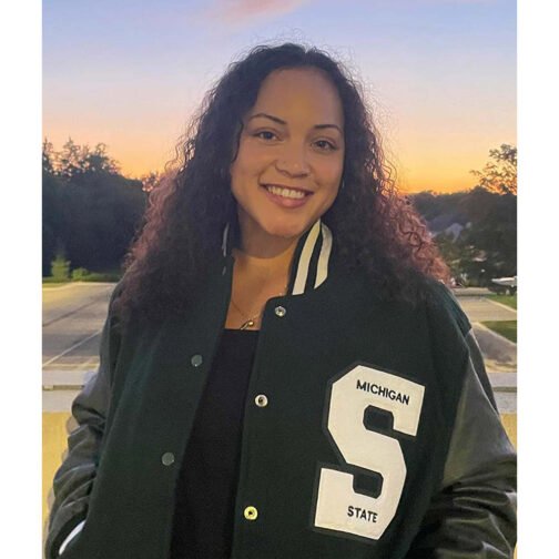 Michigan State Aliyah Moore Varsity Jacket - Image 4