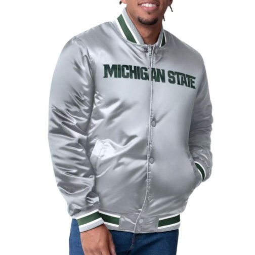 Michigan State Spartans G-III Satin Jacket - Image 2