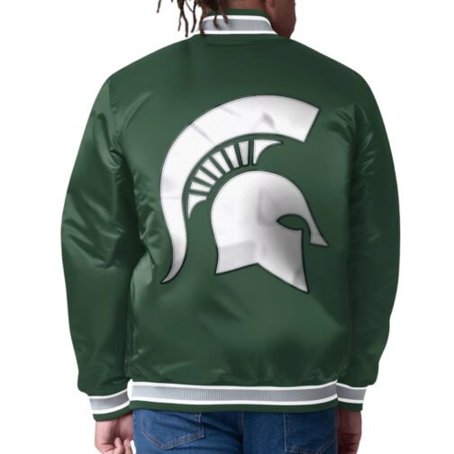 Michigan State Spartans G-III Satin Jacket - Image 3