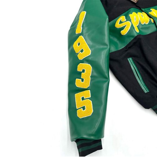 Michigan State Spartans Ole Skool Letterman Jacket - Image 3
