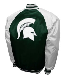 Michigan State Spartans The Game Green Satin Jacket