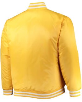Michigan Wolverines Maize Satin Jacket