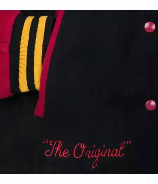 Hello Folks Mickey Mouse and Pluto Letterman Red and Black Jacket - Image 11