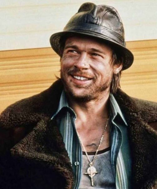 Brad Pitt Snatch Shearling Coat - Image 2