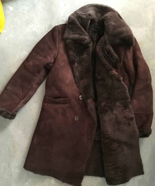 Brad Pitt Snatch Shearling Coat - Image 5