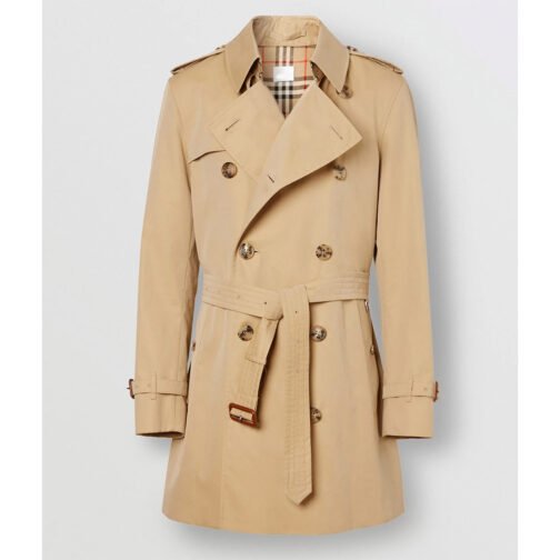 Cotton Mid-Length Trench Coat - Image 4