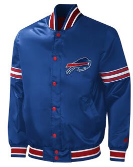 Buffalo Bills Midfield Royal Satin Jacket