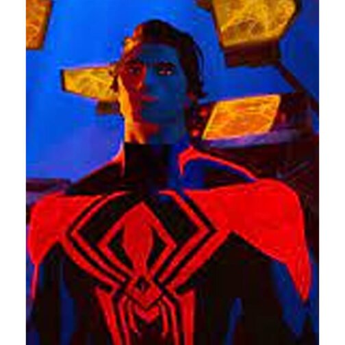 Miguel O’Hara Spider Man Across The Spider-Verse Leather Jacket - Image 8