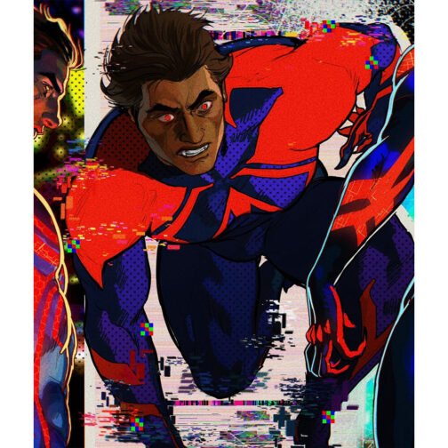 Miguel O’Hara Spider Man Across The Spider-Verse Leather Jacket - Image 4