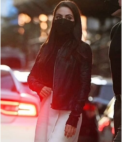 Mila Kunis Luckiest Girl Alive Leather Jacket - Image 5
