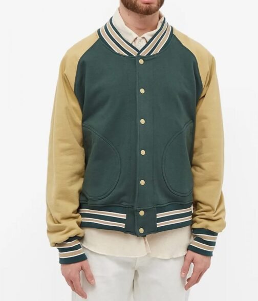 Varsity Mild Old-School Style Full Snap Jacket - Image 3