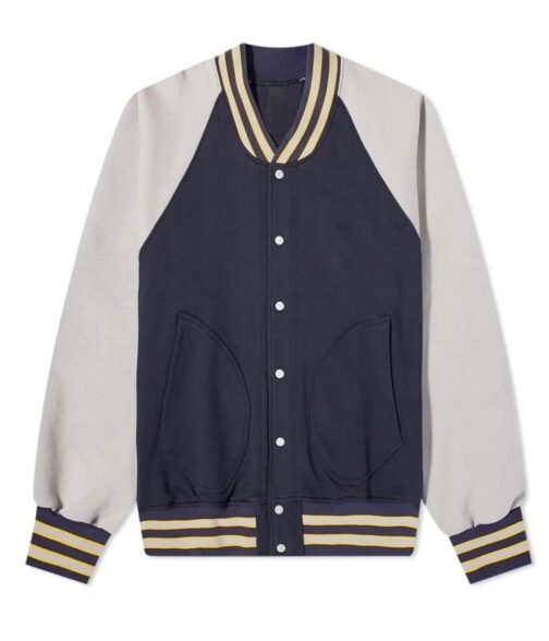 Varsity Mild Old-School Style Full Snap Jacket - Image 2