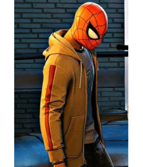 Miles Morales Spider-Man PS4 Gray Hoodie - Image 4
