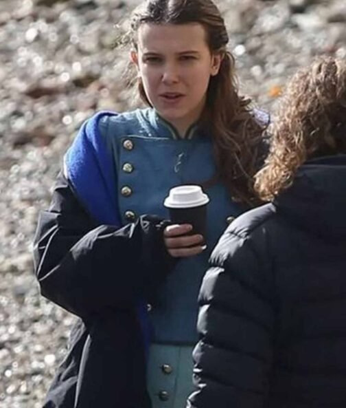 Millie Bobby Brown Enola Holmes 2 Military Jacket - Image 12