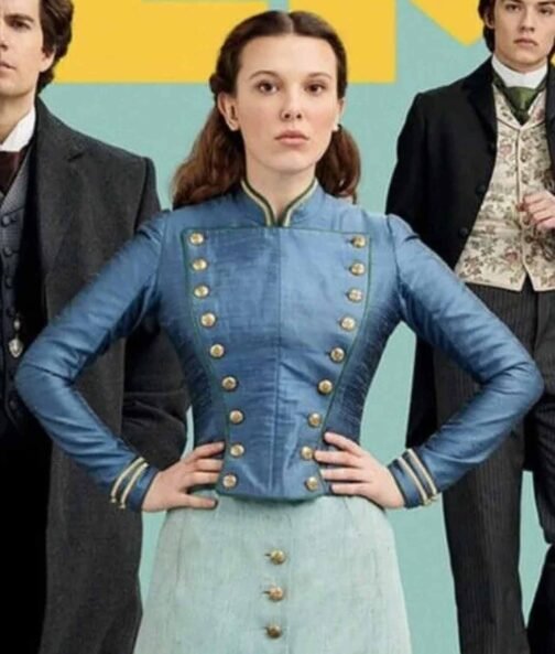 Millie Bobby Brown Enola Holmes 2 Military Jacket - Image 5