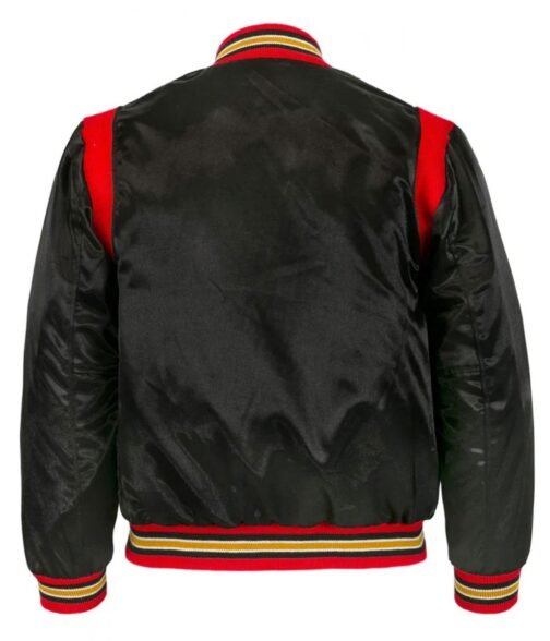 Milwaukee Braves 1957 Bomber Satin Jacket - Image 3