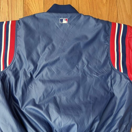 Milwaukee Braves 1957 Bomber Satin Jacket - Image 4