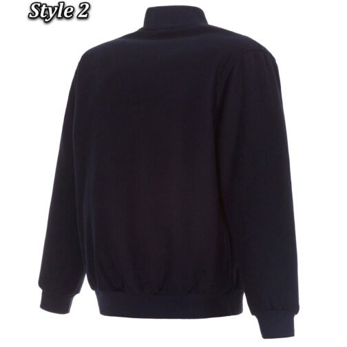 Varsity Milwaukee Brewers Navy Blue Wool Jacket - Image 3