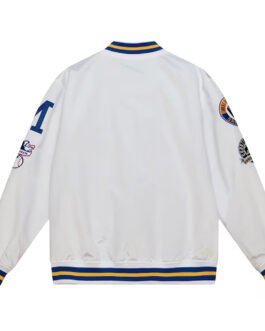 Milwaukee Brewers City Collection White Varsity Satin Jacket