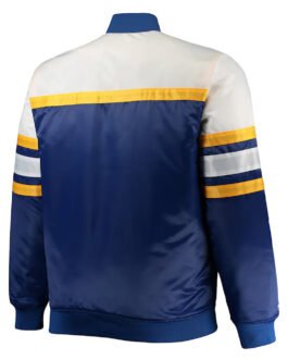 Coaches Milwaukee Brewers Royal and White Satin Jacket