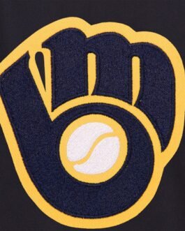 Cotton Milwaukee Brewers Blue Jacket