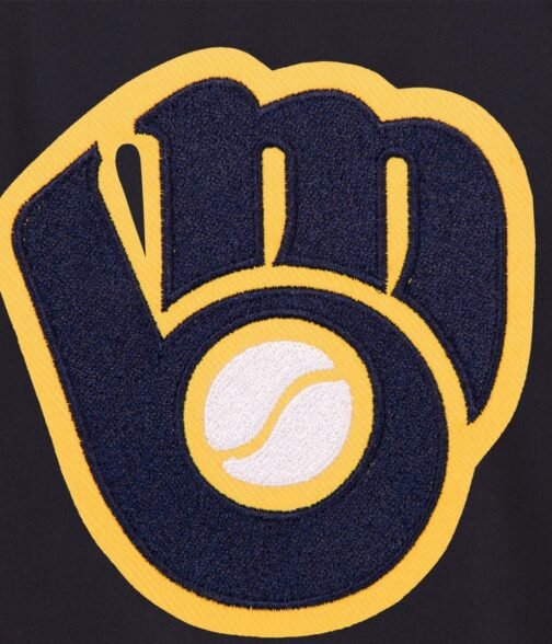 Cotton Milwaukee Brewers Blue Jacket - Image 2