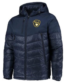 Milwaukee Brewers Storm Puffer Hooded Jacket