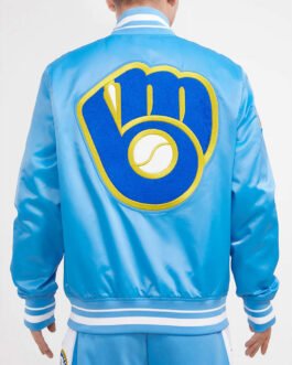 Milwaukee Brewers Retro Classic Rib Jacket