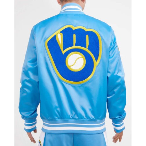 Milwaukee Brewers Retro Classic Rib Jacket - Image 2