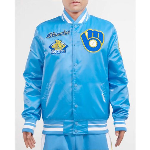 Milwaukee Brewers Retro Classic Rib Jacket