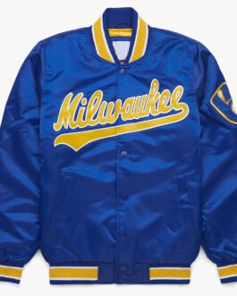 Milwaukee Brewers Royal Blue Bomber Jacket
