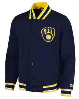 Secret Weapon Milwaukee Brewers Navy Jacket