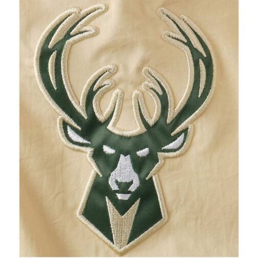 Bank Shot Oxford Milwaukee Bucks Green/Cream Jacket - Image 5